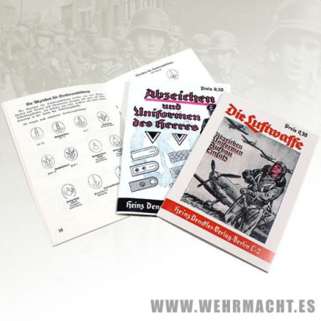 Libretes de uniformes / insignias del ejército alemán