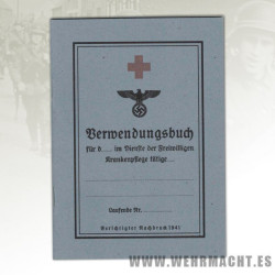 German Nurses ID Document, Bermendungsbuch