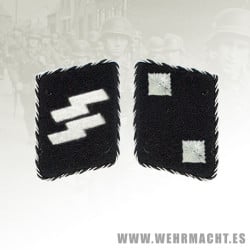 Allgemeine-SS Oberscharfuhrer's rune collar patches