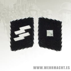 Allgemeine-SS-Unterscharfuhrer rune collar patches