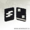 Allgemeine-SS Oberscharfuhrer's rune collar patches