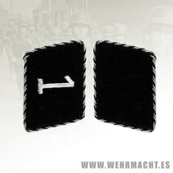 1st SS-Standarte rune collar patches