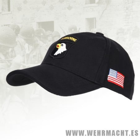 Gorra 101st Airborne, negra