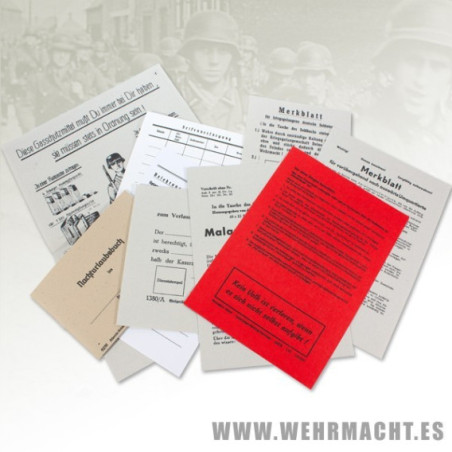 Set of documents and manuals for soldbuch