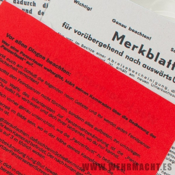 Documentos varios para el soldbuch