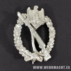 Army Infantry Assault Badge in Silver (Hollow back)
