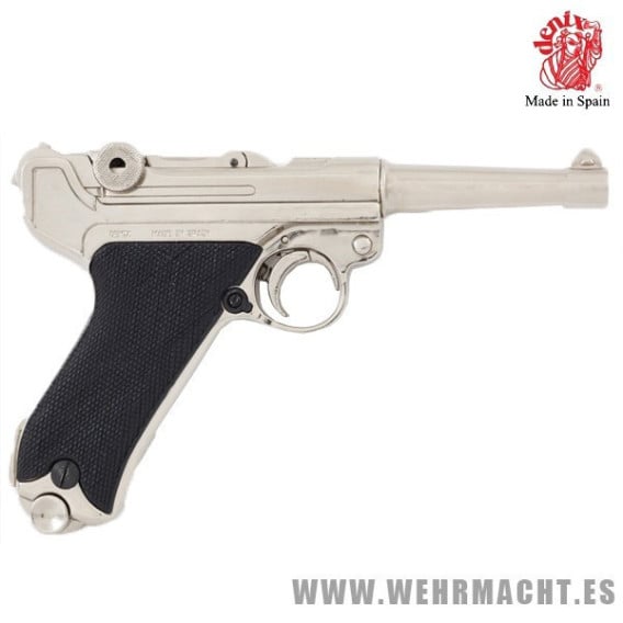 Denix - Luger P08 Pistol Chromed