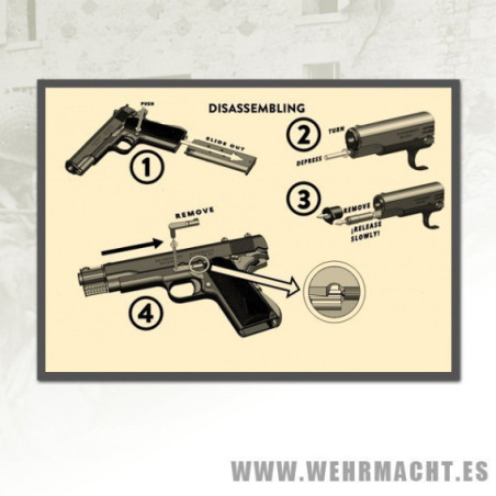 Colt .45 Government M1911A1 Chromada - Denix®