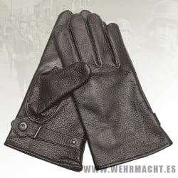 German Leather Gloves, black