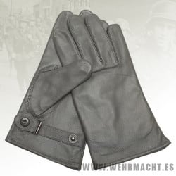 German Leather Gloves, Grey