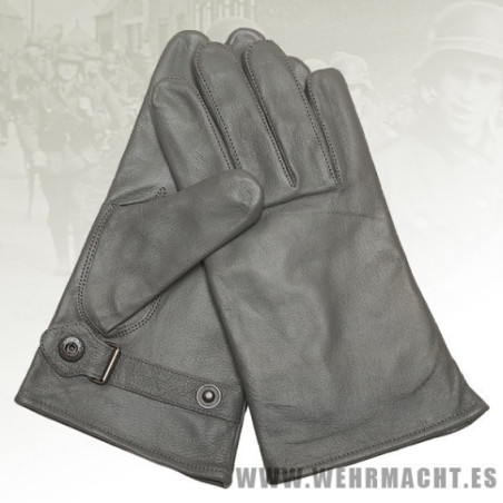 Guantes de piel. gris