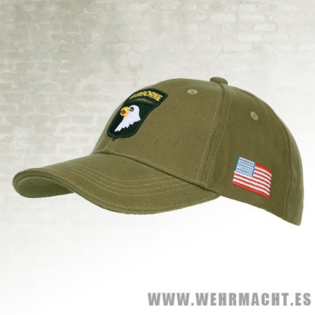 Gorra 101st Airborne, negra
