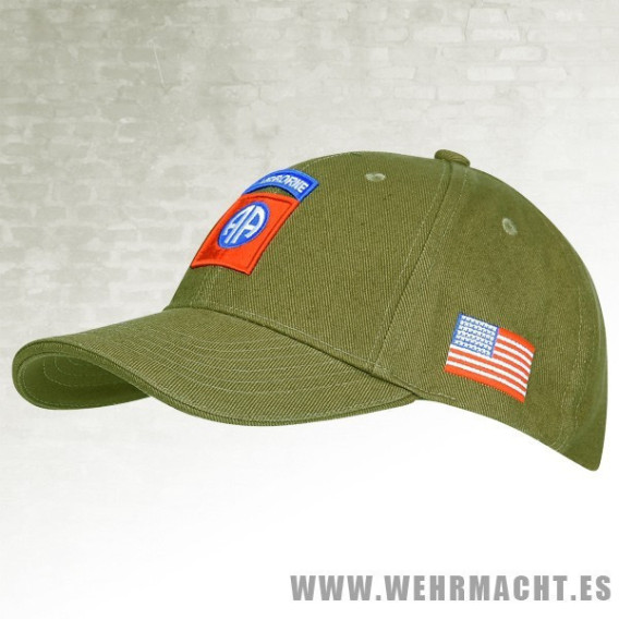 Gorra 82nd Airborne, negra