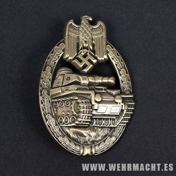 Army Panzer Assault Badge in Bronze (Hollow Stamped) | WWII Combat