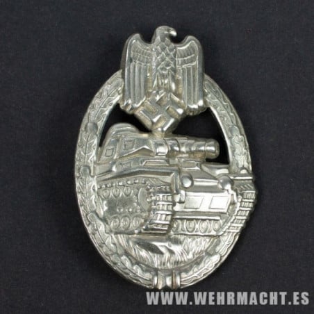 Army Panzer Assault Badge in Silver (Hollow back)