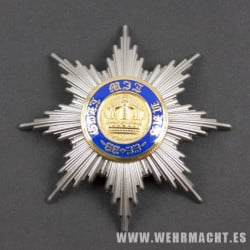 Prussian Order of the Crown 1st Class, breast star