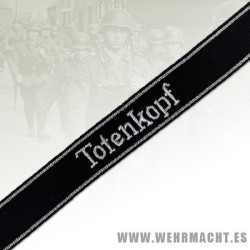 SS 'Totenkopf' officer cuff title.