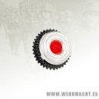 Cucarda tricolor de metal para gorras
