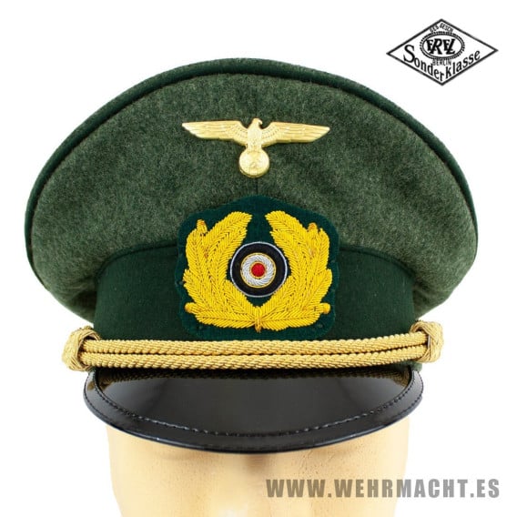 Gorra de plato Artillería de Costa para Almirantes