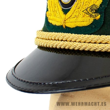 Gorra de plato Artillería de Costa para Almirantes