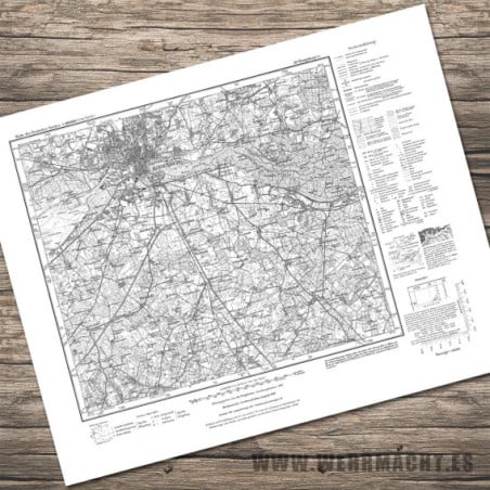 Mapa Alemán - Königsberg 1939 (Alemania)