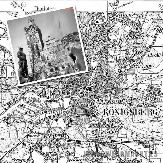 Mapa Alemán - Königsberg 1939 (Alemania)