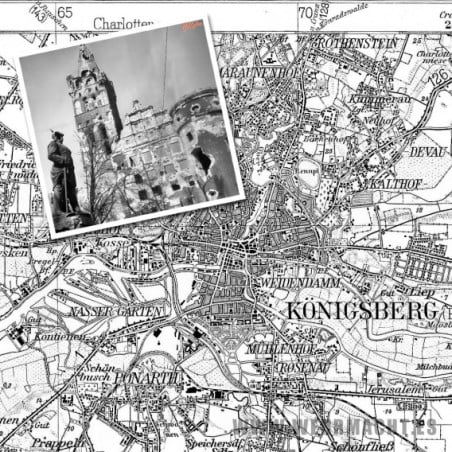 Mapa Alemán - Königsberg 1939 (Alemania)