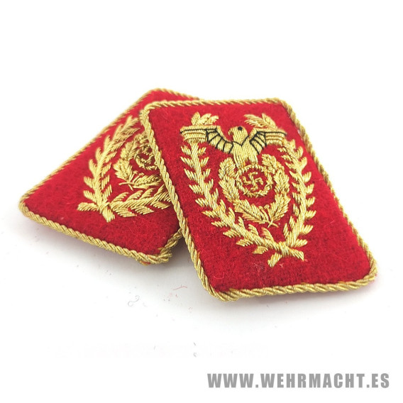 Parches de cuello del NSDAP Reichsleiter 1939