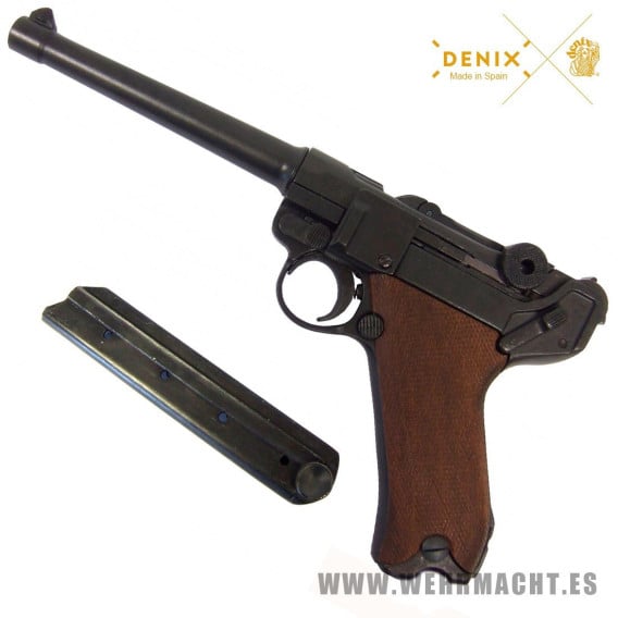 Luger P08 エアガン Denix Pistole 08 German Luger Long Artillery Model Non-Firing