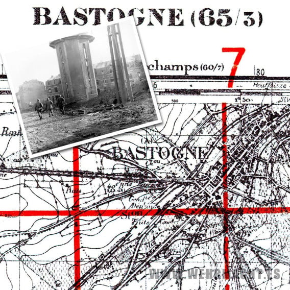 German map - Bastogne 1933 (Belgium)