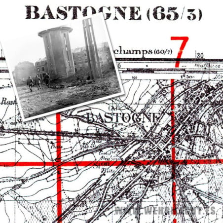 Mapa Alemán - Bastogne 1933 (Belgica)