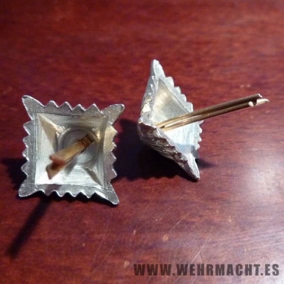 Estrellas plateadas para hombreras