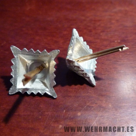 Estrellas plateadas para hombreras