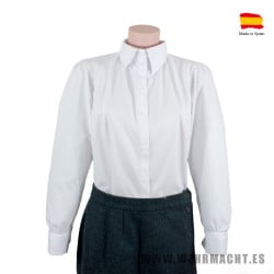 Camisa para 'Helferin' de la Wehrmacht, Blanca