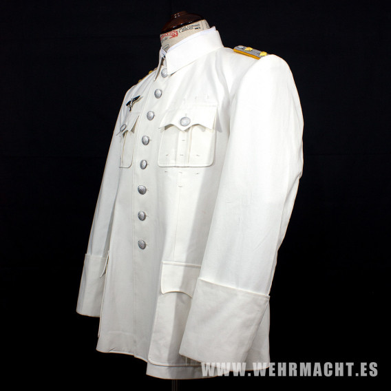 Weisser Rock M37 para oficiales de la Wehrmacht