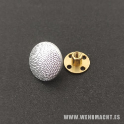 Botón Assmann de 17mm de rosca plateado