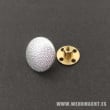 Silver buttons with screwback fixing