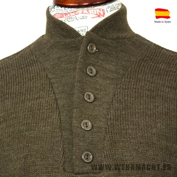 US M1943 OD Highneck Sweater (5 button)