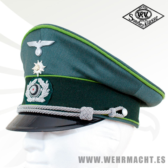 Gorra de plato Wehrmacht para Oficial, Gebirgsjäger - EREL®
