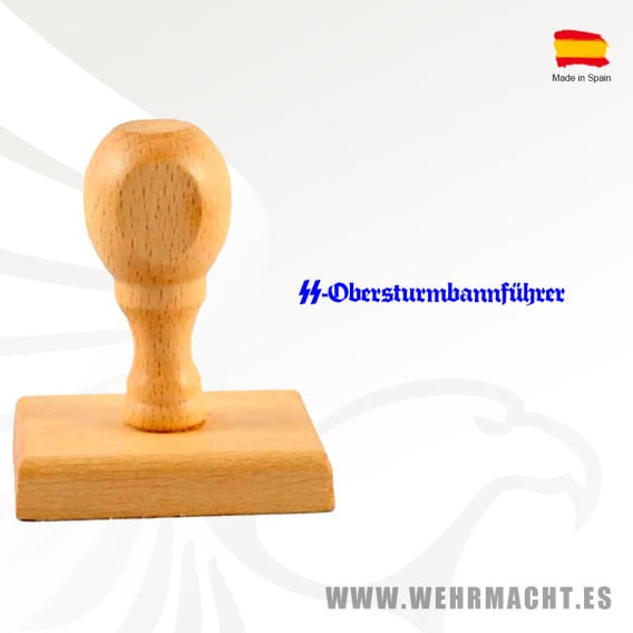 Sello de madera - Firma SS-Obersturmbannführer