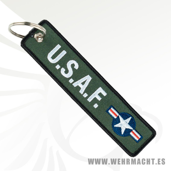 Keychain with USAF embroidered
