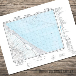 German military map - St-Mère-Église 3-4 (Utah Beach)