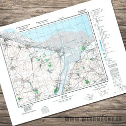 German Military Map - Caen 1-2 (Pegasus Bridge 1943)