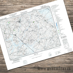 German military map - St-Mère-Église 1-2 (Azeville Batery)
