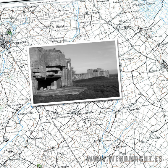 Mapa Militar Alemán - St-Mère-Église 1-2 (Azeville 1943)