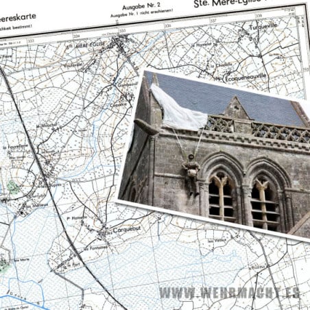 German military map - St-Mère-Église 5-6