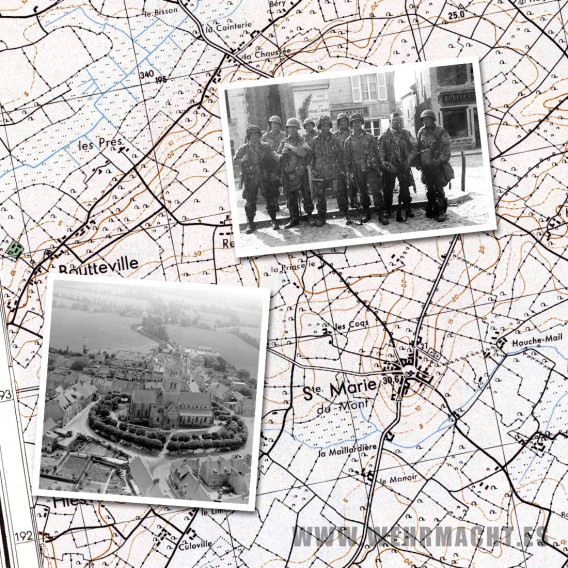 German military map - St-Mère-Église 7-8 (St Marie du Mont)