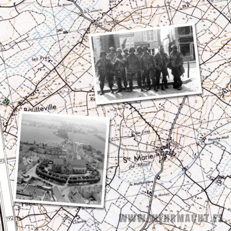German military map - St-Mère-Église 7-8 (St Marie du Mont)