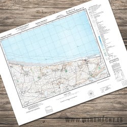 German military map - Grandcamp-les Bains 7-8 (Omaha 1943)