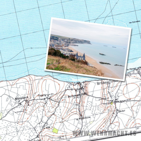 German military map - Ryes 5-6 (Arromanches)